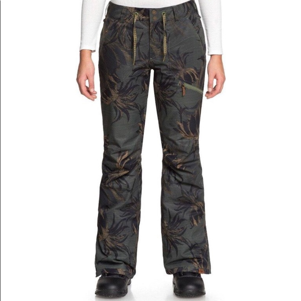 Roxy Nadia printed ski pants in black/multi print